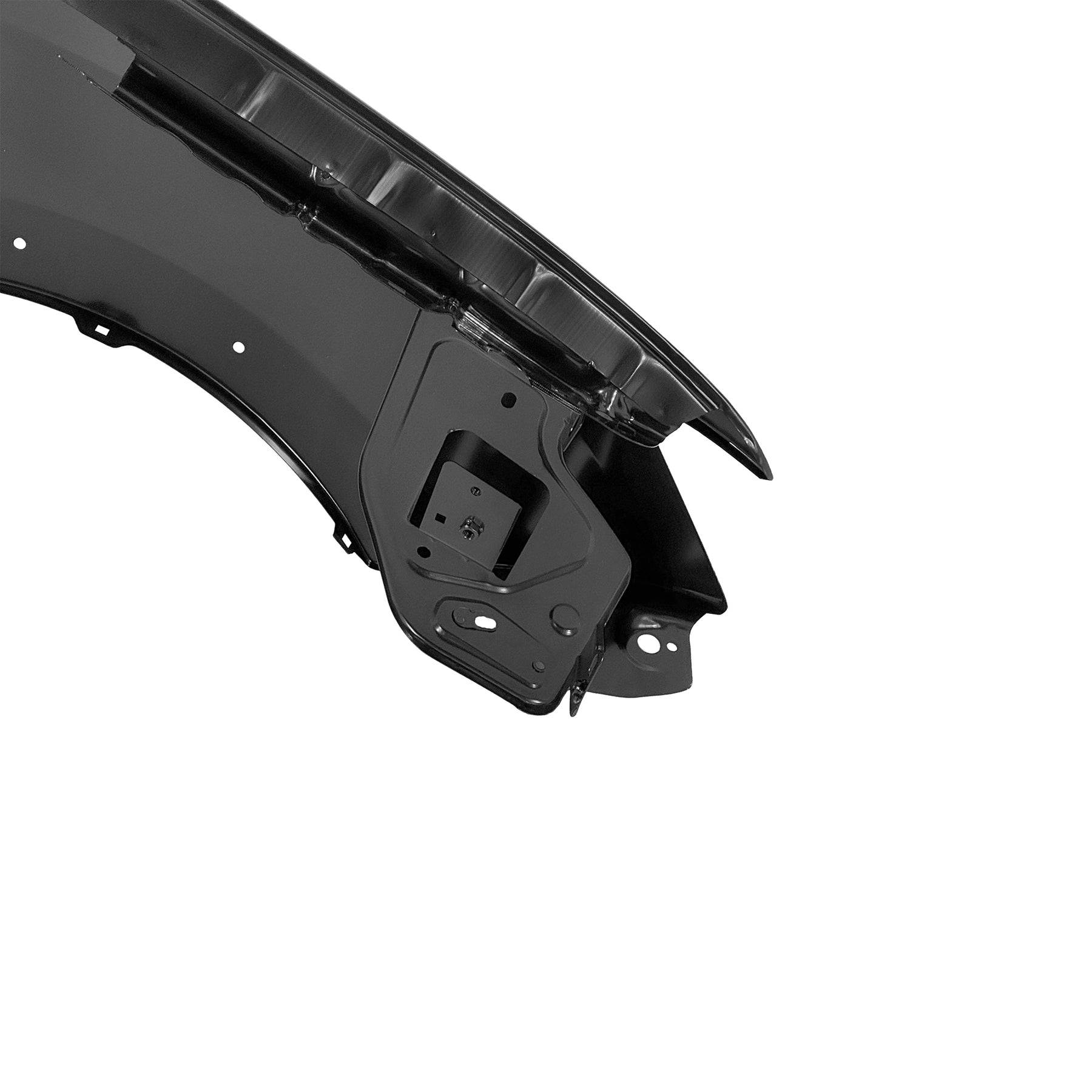 REPLACEMENT FRONT FENDER LH(WITH LAMP HOLE AND RIM HOLE), 2013, FOR DACIA SANDERO, 631013661R , 631018989R, (STEEL)