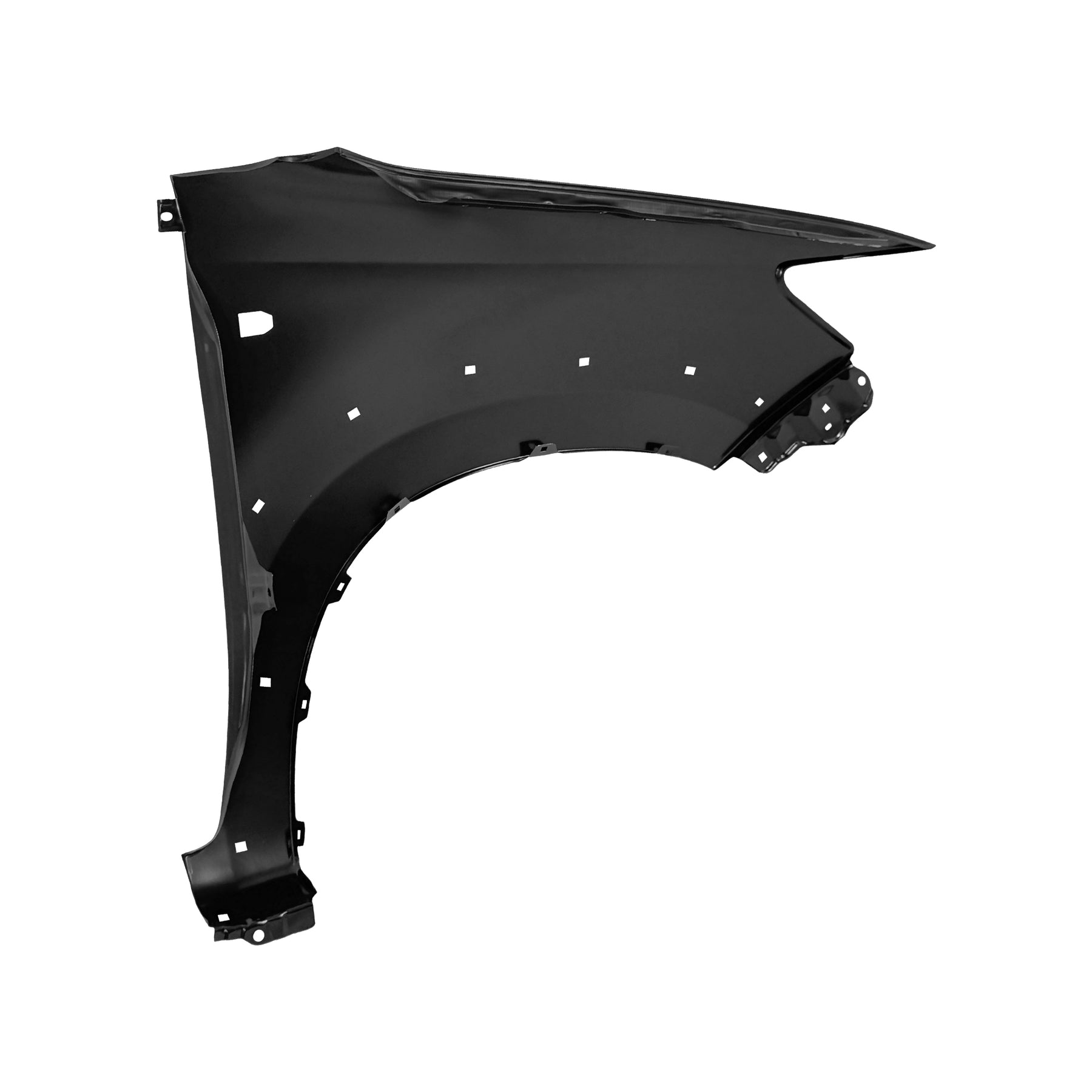 REPLACEMENT FRONT FENDER WITH LAMP HOLE AND WHEEL TRIM HOLE, 2012, FOR TOYOTA HILUX VIGO, 53811-0K110, (STEEL)