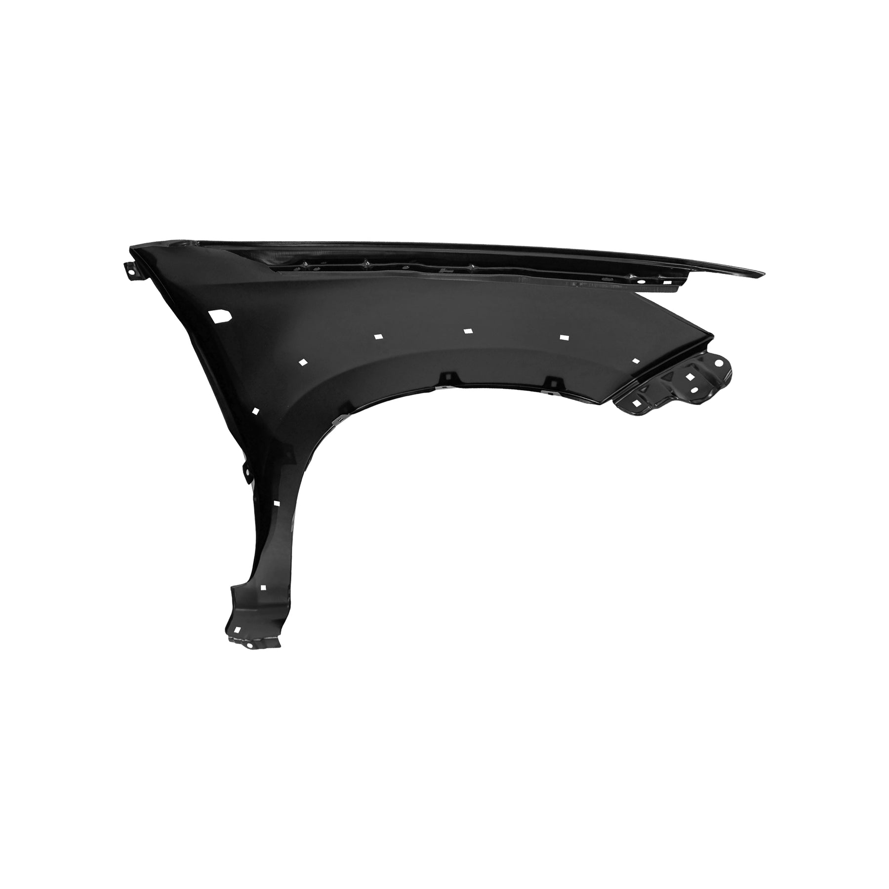 REPLACEMENT FRONT FENDER WITH LAMP HOLE AND WHEEL TRIM HOLE, 2012, FOR TOYOTA HILUX VIGO, 53811-0K110, (STEEL)