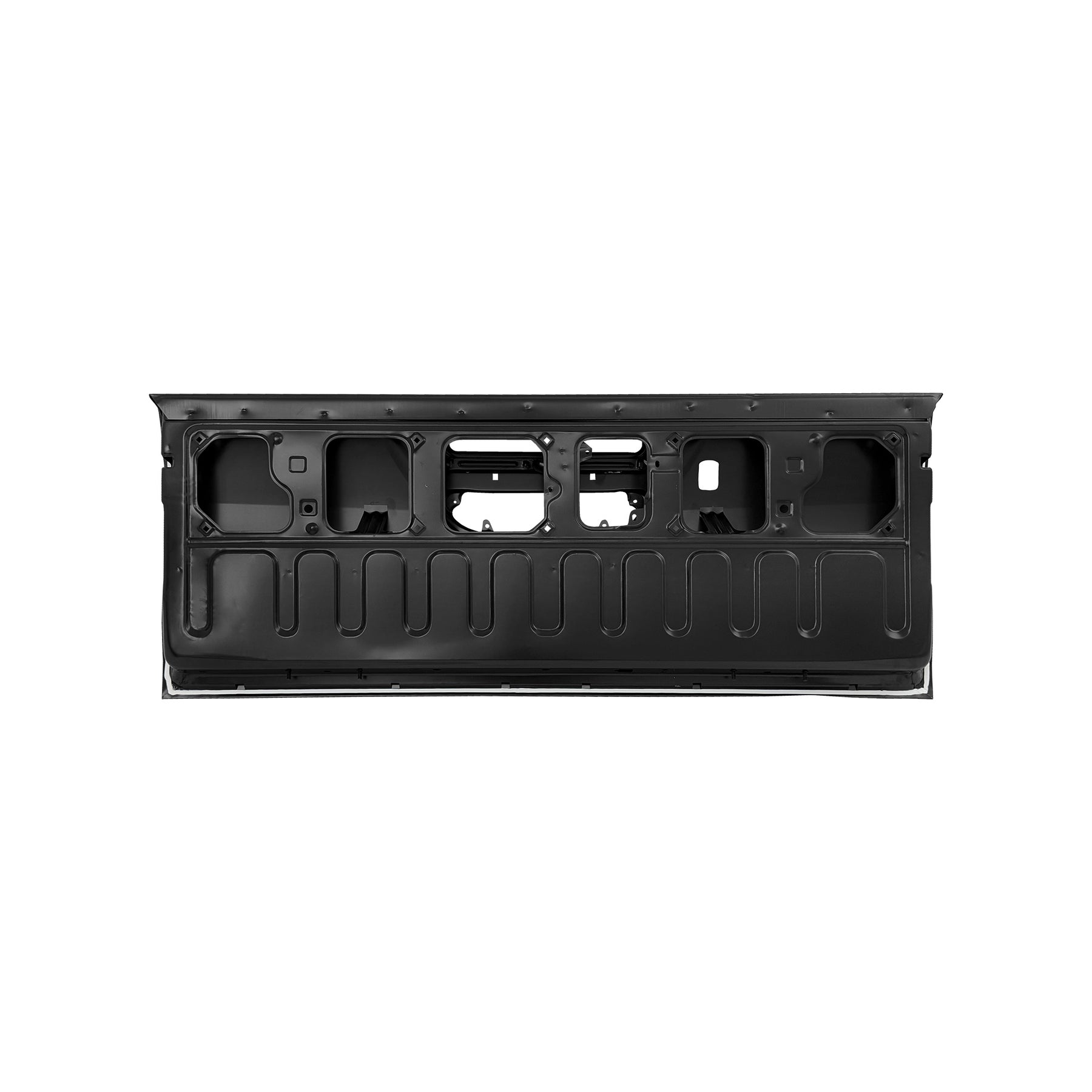 REPLACEMENT TAIL PANEL(MIDDLE OPEN) W/CAMERA HOLE,W/DECORATIVE STRIP HOLE,W/BRAKE LAMP HOLE, 2021, FOR TOYOTA HILUX REVO, (STEEL)