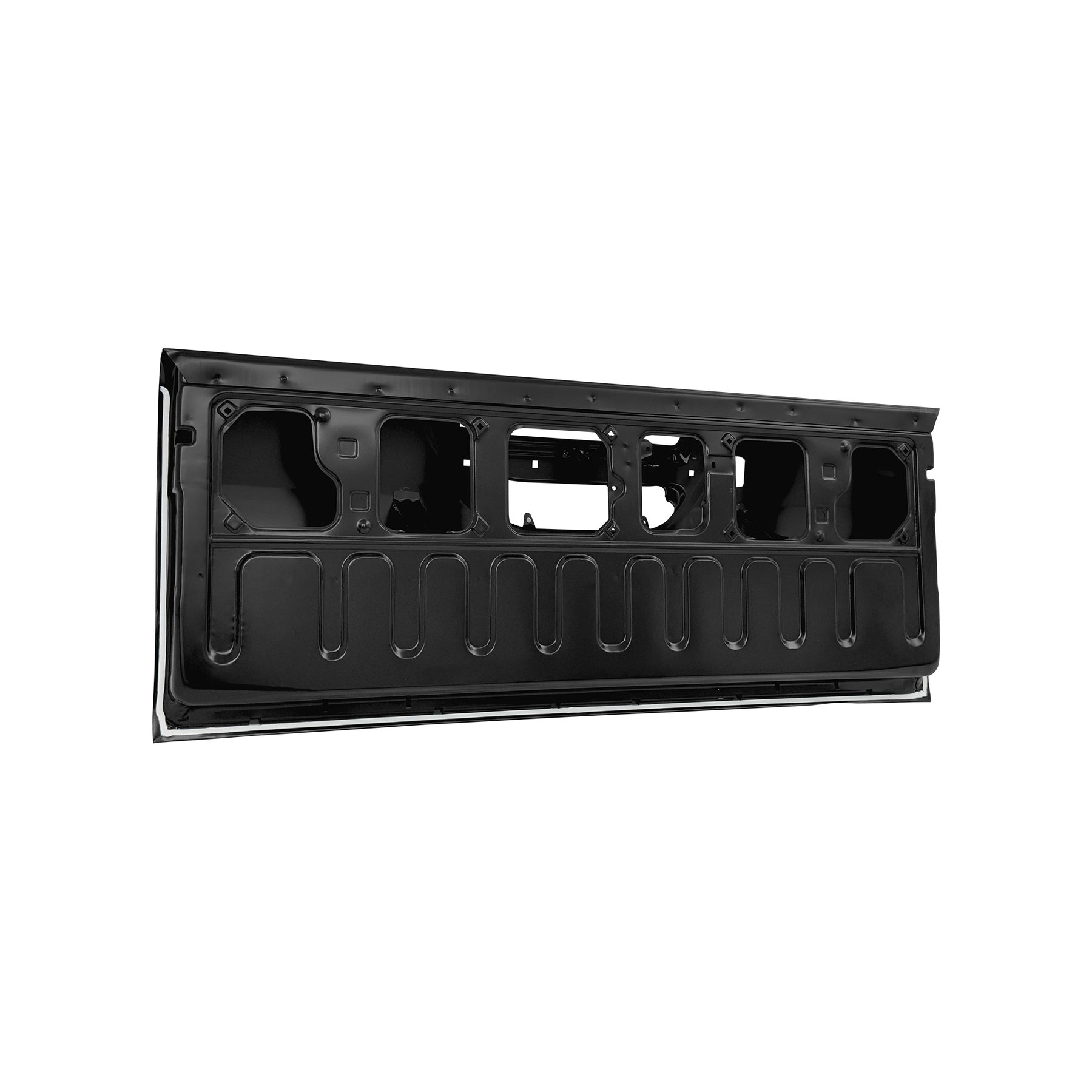 REPLACEMENT TAIL PANEL(MIDDLE OPEN) W/CAMERA HOLE,W/DECORATIVE STRIP HOLE,W/BRAKE LAMP HOLE, 2021, FOR TOYOTA HILUX REVO, (STEEL)