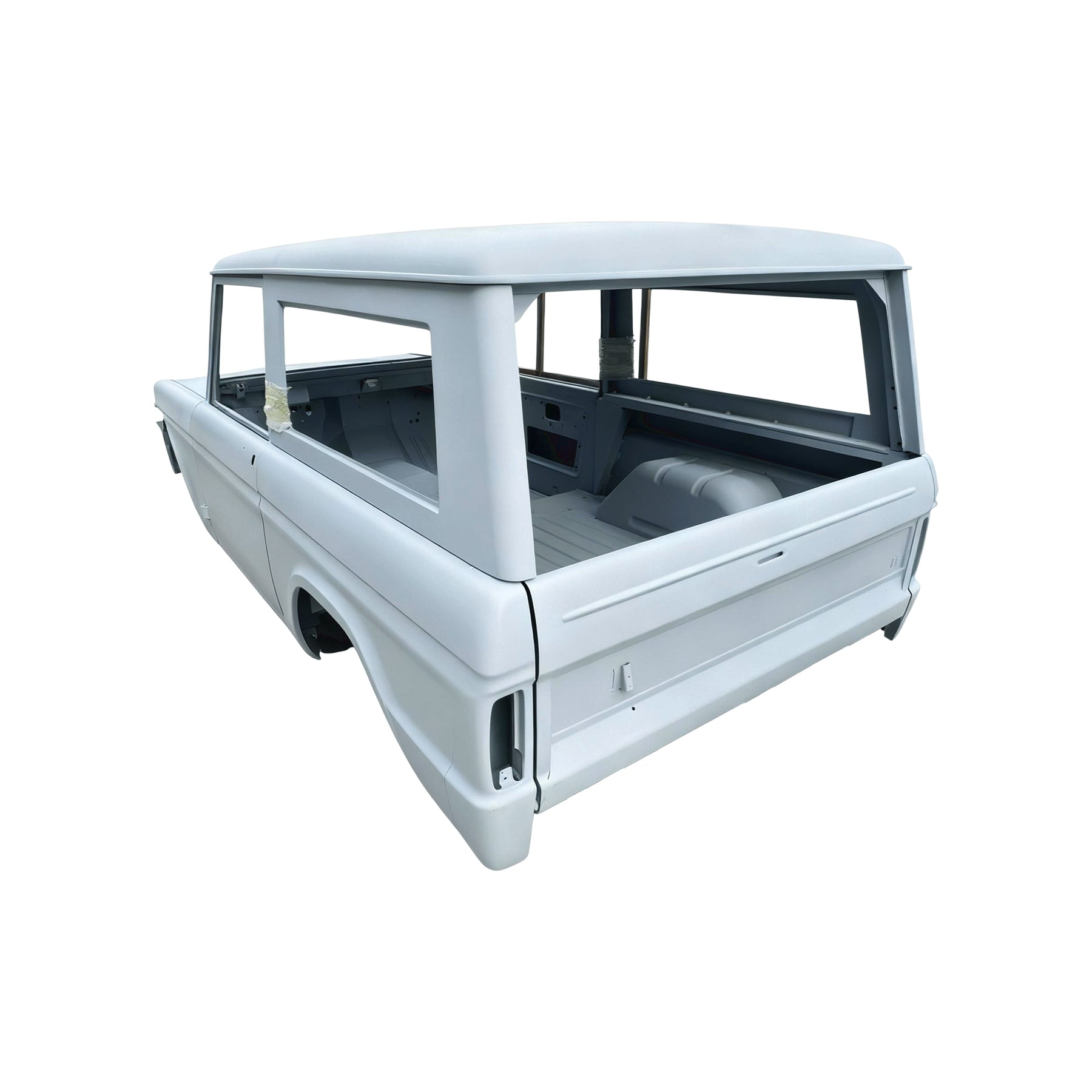 REPLACEMENT COMPLETE CAR BODY ASSEMBLY, 1966-1977, FOR FORD BRONCO, (STEEL)