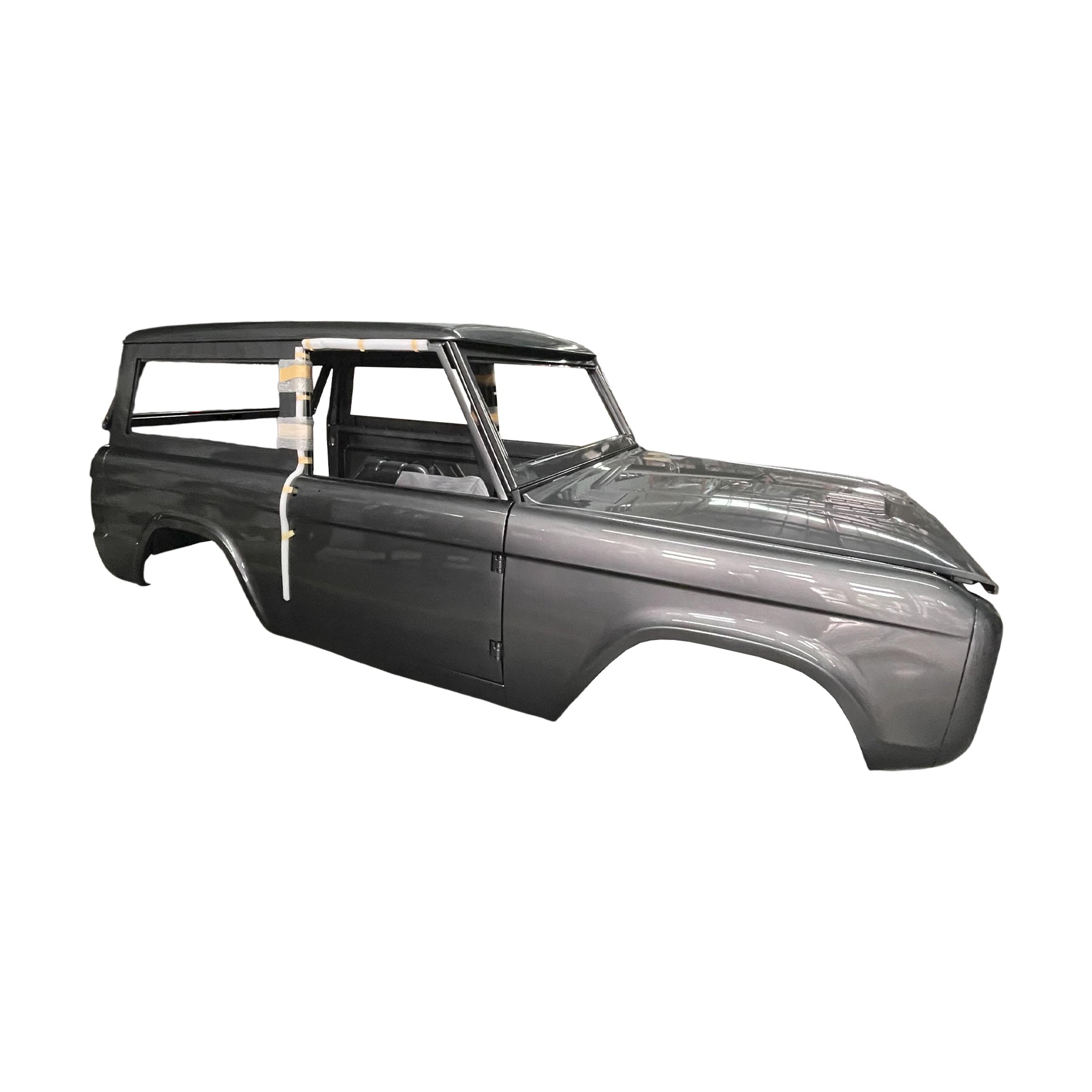 REPLACEMENT COMPLETE CAB WITH DOORS, WITH CUSTOM PAINT,1966-1977, FOR FORD BRONCO PRE-ORDER ONLY, (STEEL)