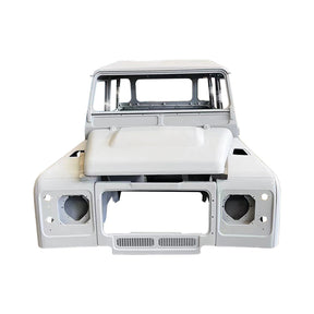 REPLACEMENT DOUBLE ROW PICKUP COMPLETE CAB WITH DOORS, WITH PRIMER, 1998, FOR LAND ROVER DEFENDER 110 TD4, (LHD), (ALUM+STEEL)
